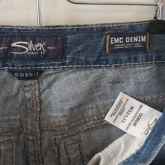 Silver Gordie Jean's Mens Size W31 L33 - Picture 4 of 8